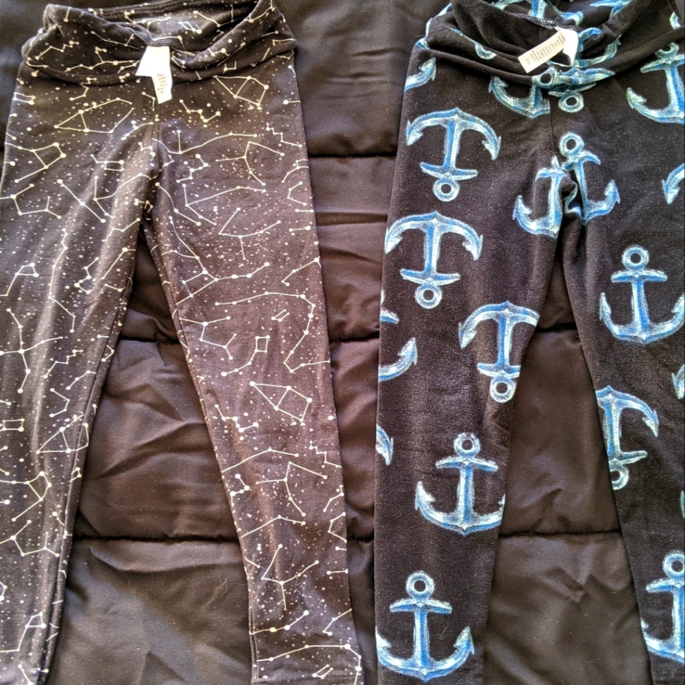 LuLaRoe Kids SM leggings constellations/anchors